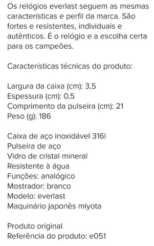 Relógio Bracelet everlest original - Foto 5