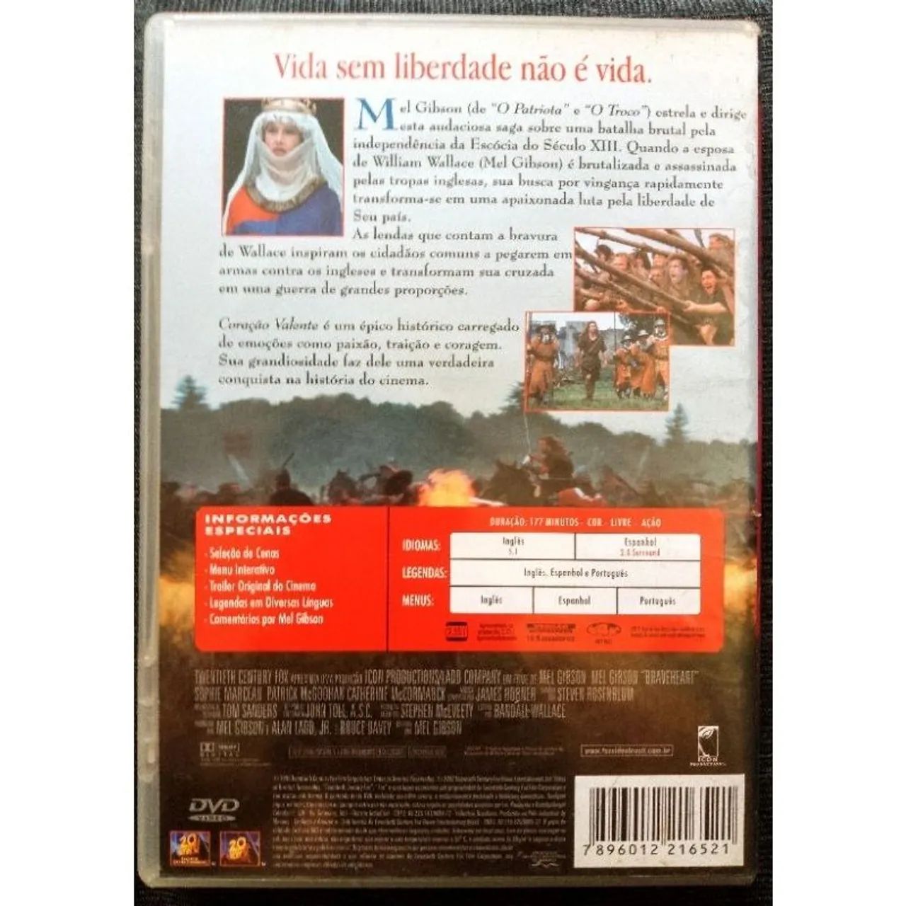 DVD original Coração Valente - Edição Especial  - Foto 2
