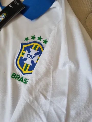 Camisa Brasil Polo Branca