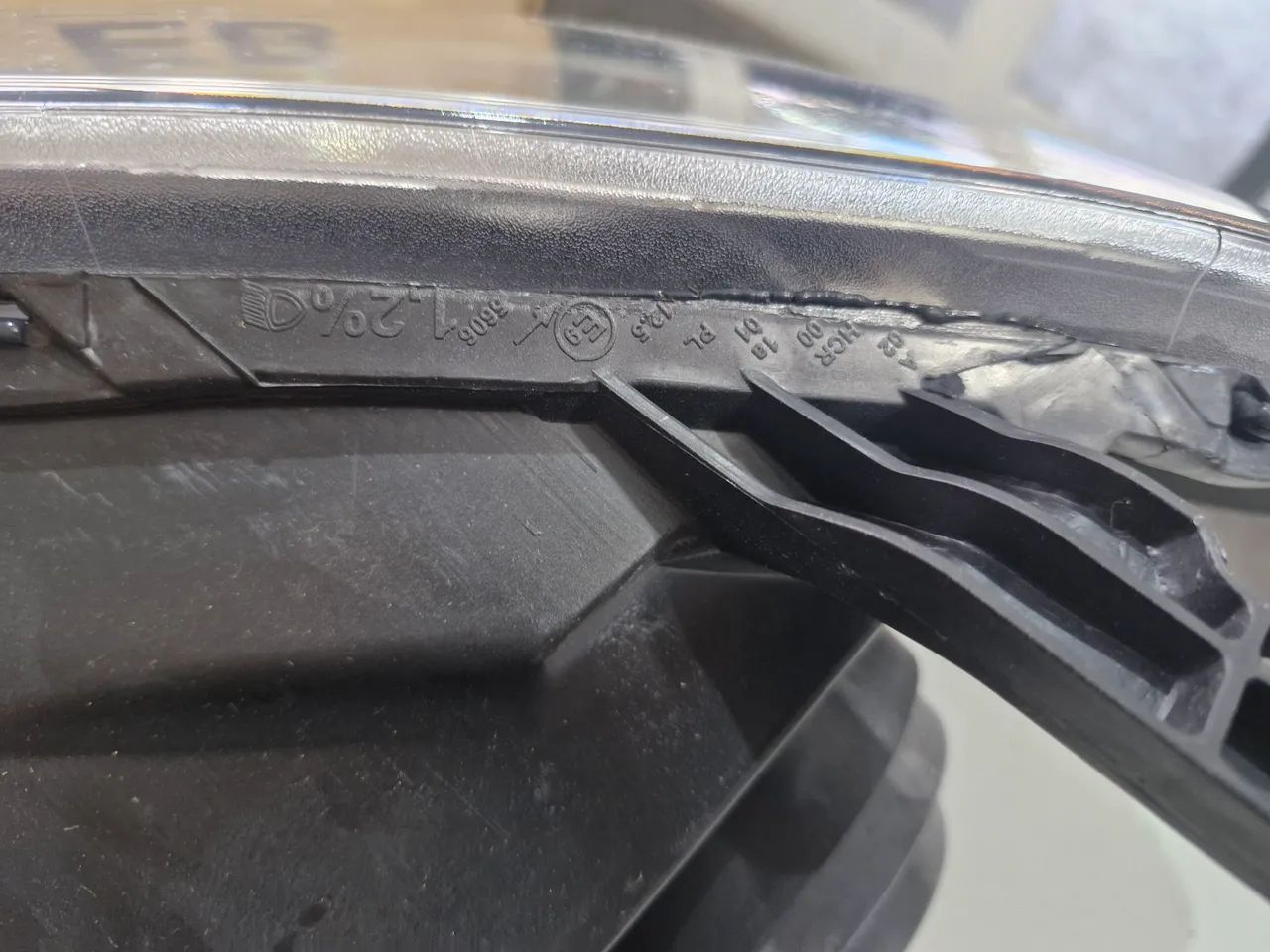 Farol principal GM Celta 2007 a 2015 cromado Direito manual - Foto 5