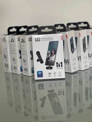 Microfone De Lapela Duplo K9 Compatível iPhone e Android - Foto 3