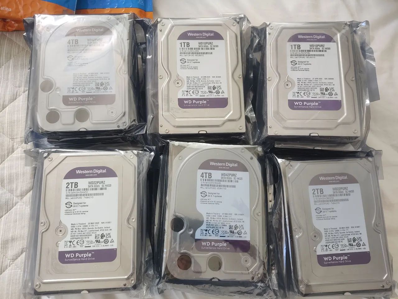 HDs 2tb purple original Intelbras wd23purz  - Foto 4