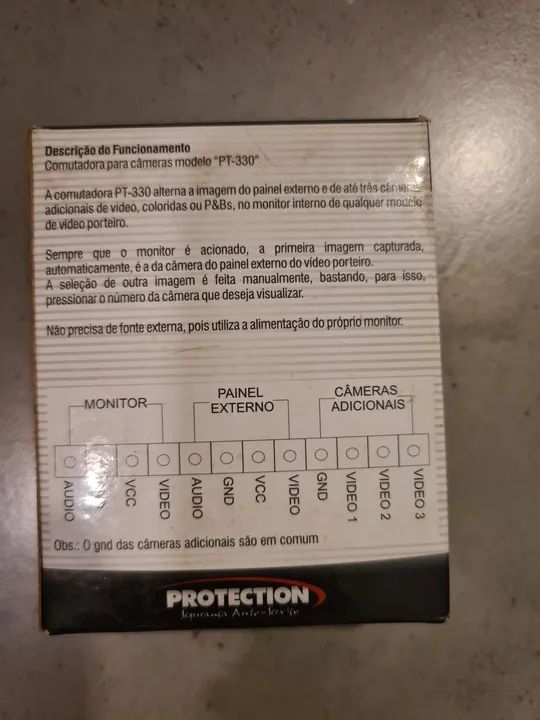 Comutadora Eletrônica de Câmeras para Vídeo Porteiro - PT 330 - Foto 2