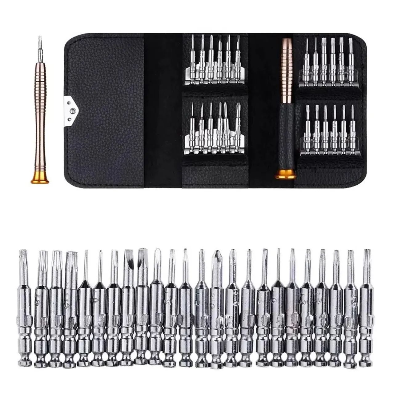 Jogo De Chaves De Precisão 25 Peças Aço Manutenção Celular Eletrônicos Notebook  - Foto 2