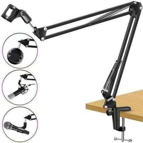 Braço Articulado Suporte De Microfone Mesa Profissional mais resistente- Zerado na caixa