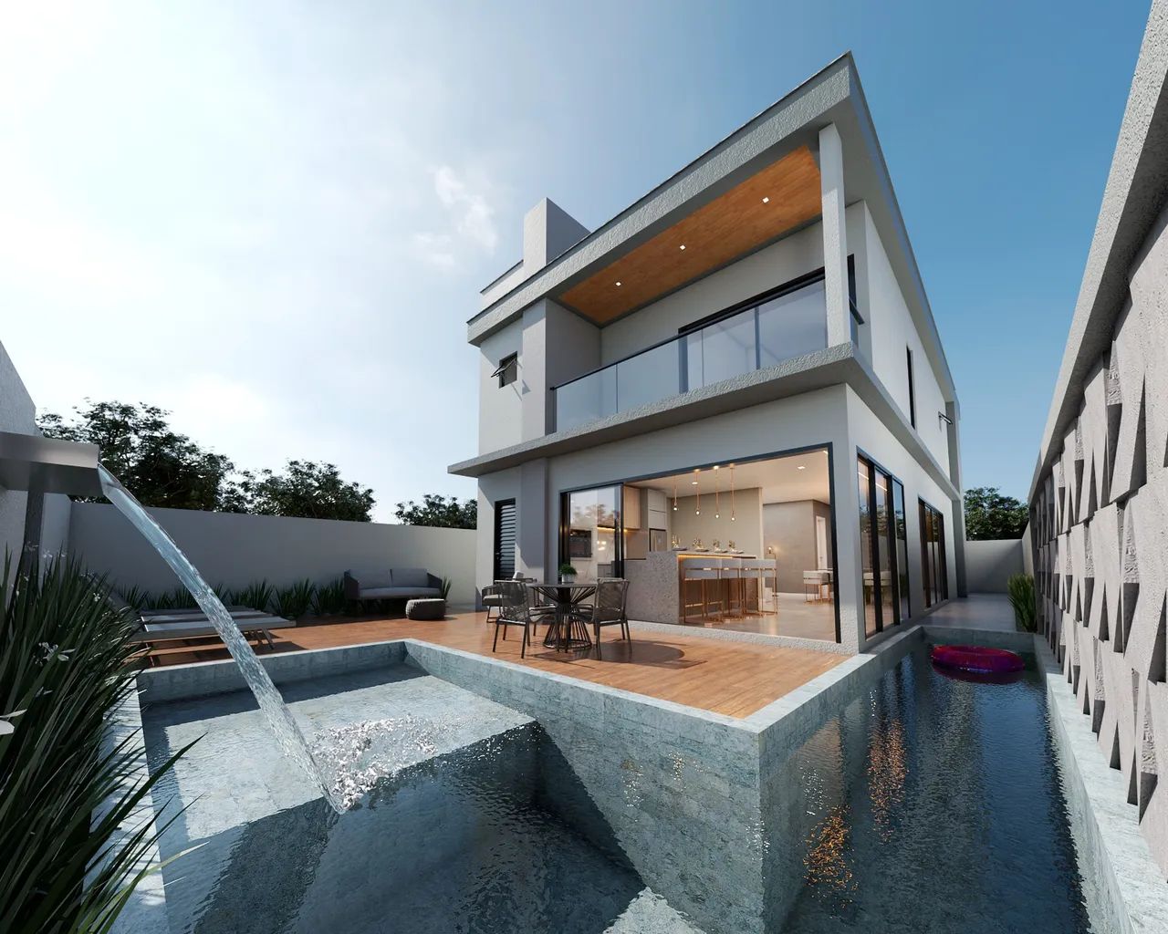 Casa de 250m² em Piçarras: 5 Suítes, Piscina e Churrasqueira