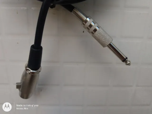 Cabo microfone P10 x XLR