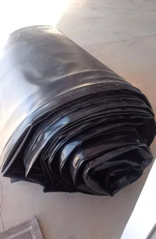 Lona 800 micras Pead Preta Geomembrana 10 x 5,5 - Foto 3