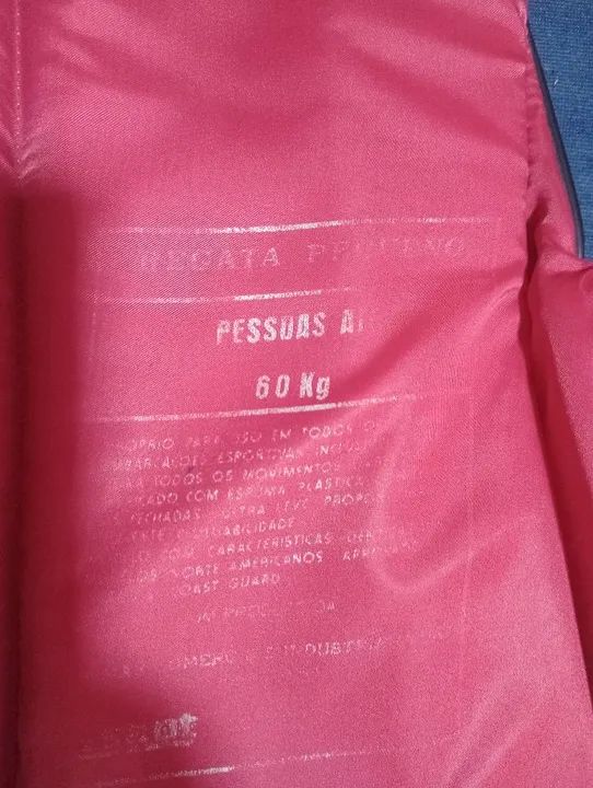 Colete salva-vidas 60 kgs - Foto 2