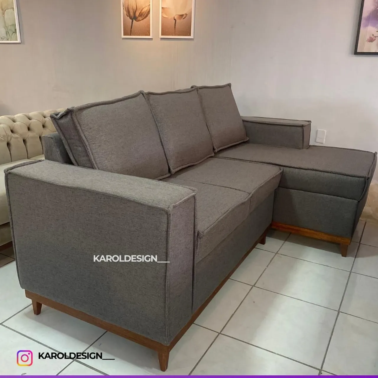 Sofá de Canto 3 Lugares PROMOÇÃO