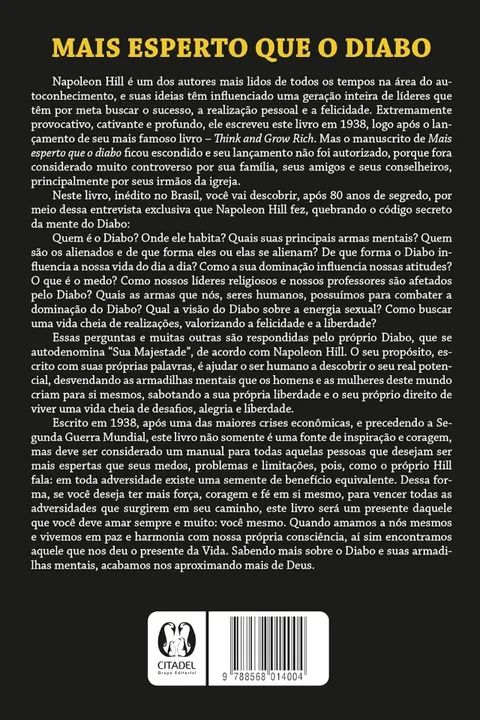 Livro - Mais Esperto que o Diabo - Napoleon Hill - Livro Novo - Foto 2
