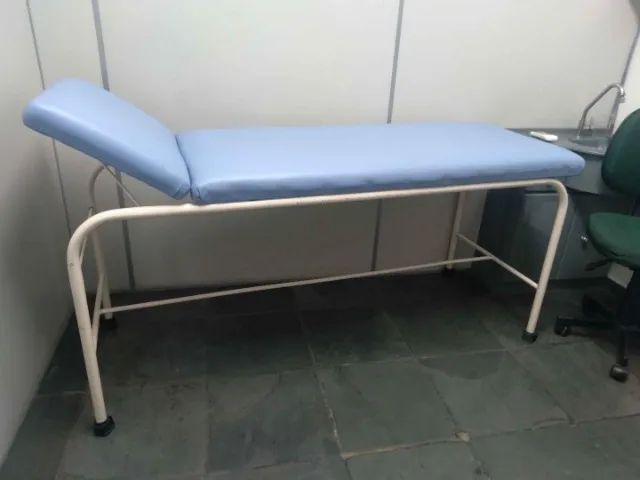 Maca retrátil em Couro Ecológico / Aço Azul 83 cm x 65 cm x 180 cm - Foto 2