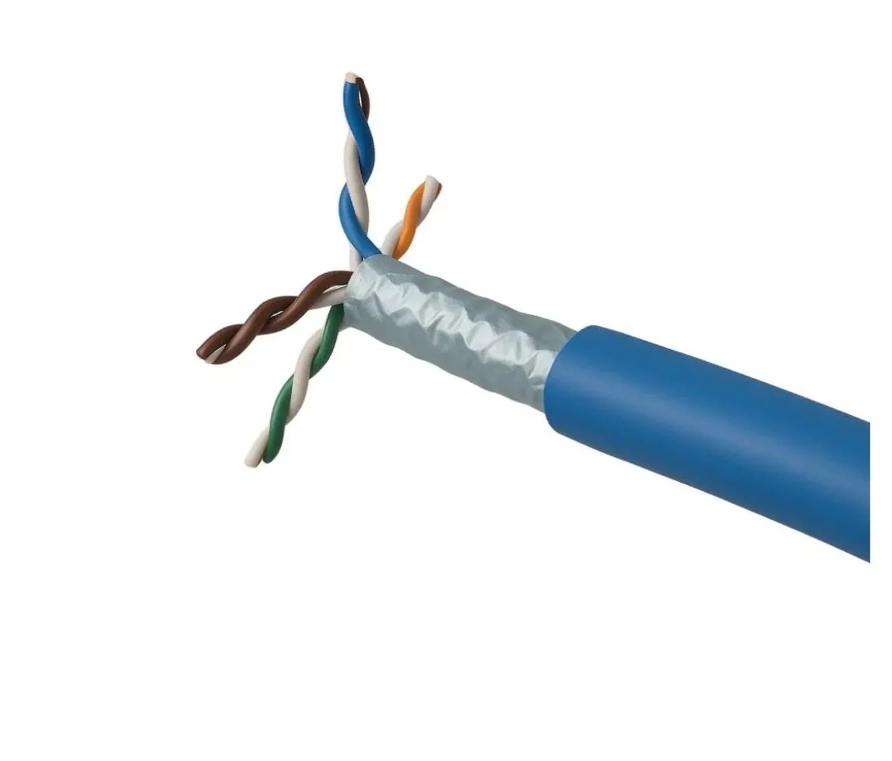 35 metros - Cabo de Rede CAT6A Blindado AMP Commscope azul 
