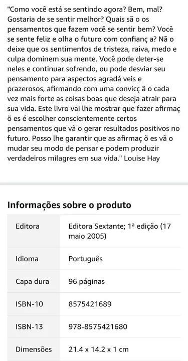 O Poder das Afirmações Positivas - Louise Hay - Foto 2