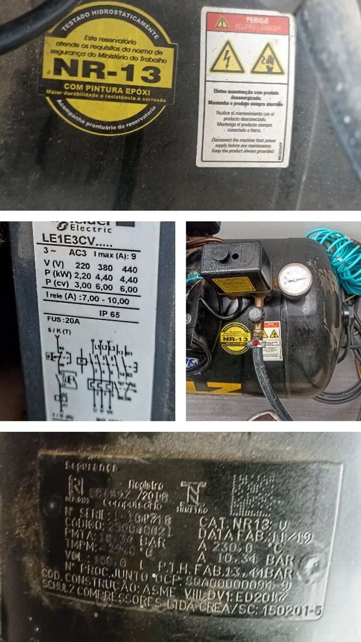 Schulz Compressor Schulz CSV 10 PRO 100L, 2019, pouco uso. com mangueira e pistola de ar  - Foto 2