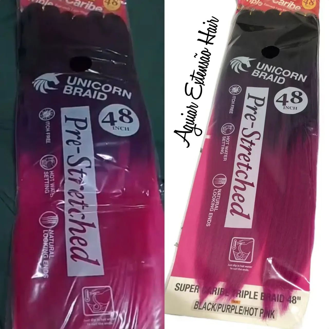 CABELO JUMBO ROXO COM PINK HOT - Foto 4