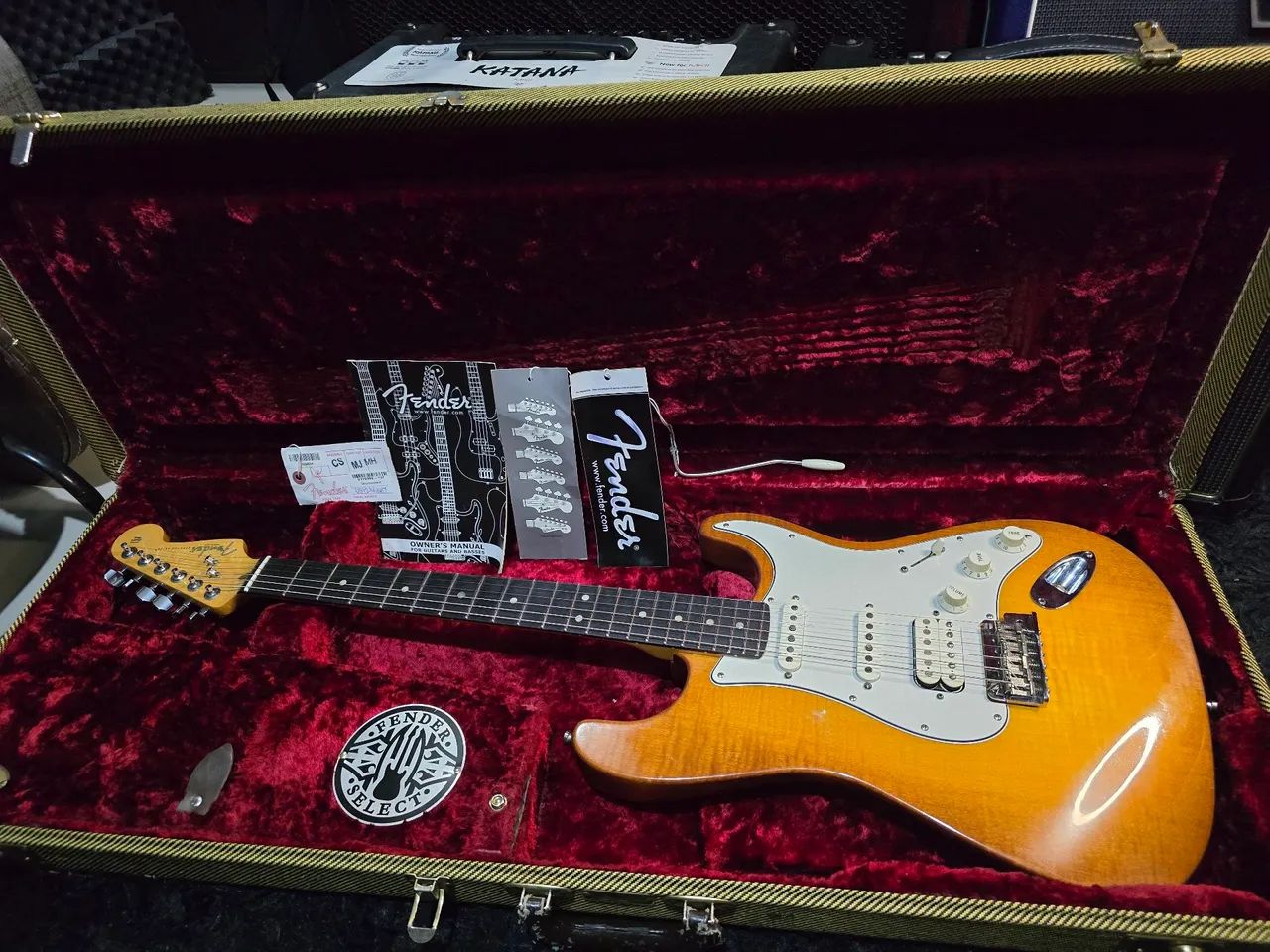 fender stratocaster american select hss antique Burts 2012