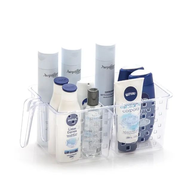 Cesta Organizadora Com Alça Para Geladeira Ou Despensa G - Foto 3