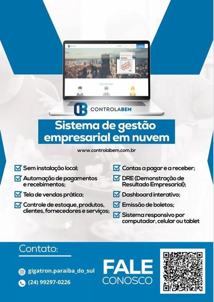 Sistema de Gestão Empresarial Completo para Qualquer tipo de Negócio - Foto 3