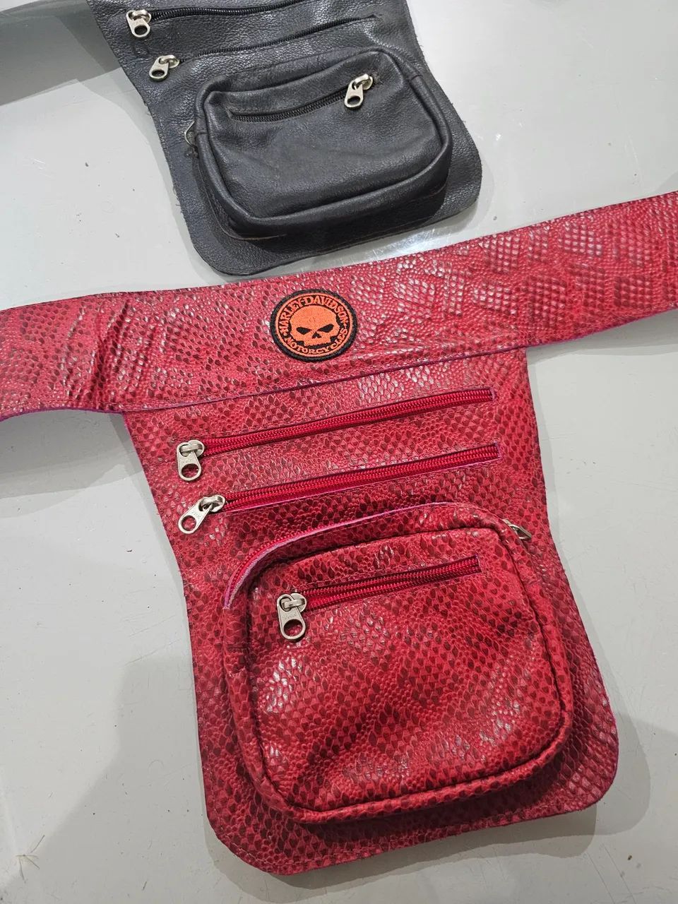 Bolsa de perna de Couro Harley Davidson - Foto 5