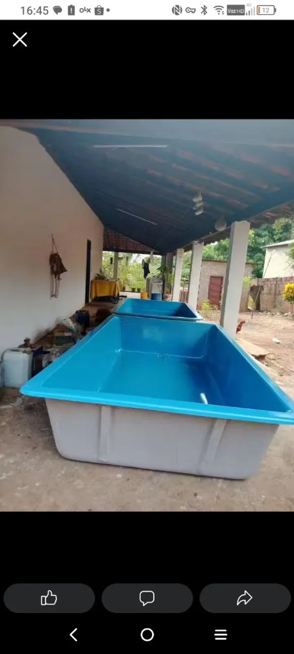 Tanque para peixes/aquaponia