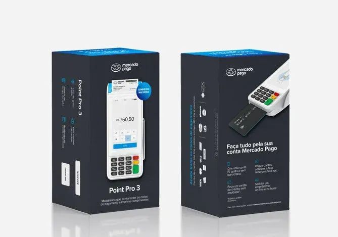Maquina de Cartão Mercado Pago Point Pro 3 - Foto 2