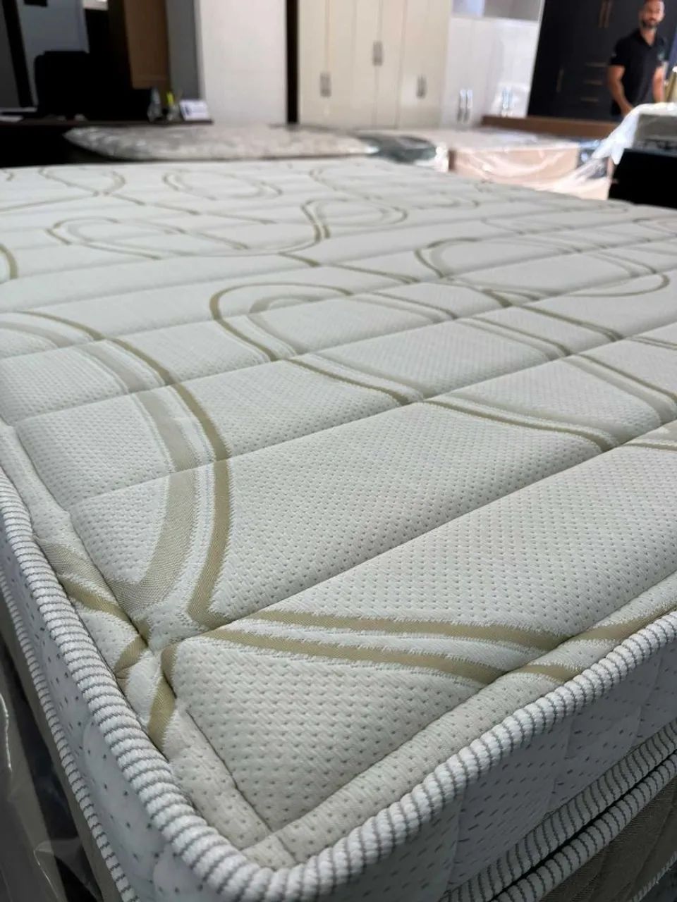 Cama Box Casal Exclusive Gel Molas Ensacadas Linha Premium 1,38x188x34cm - Ortobom Novo - Foto 2