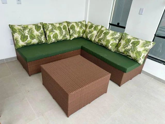 Sofá Janine Plus com Mesa de Centro.