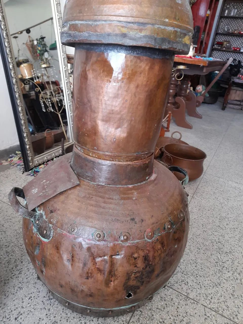 Alambique de cobre antigo - Foto 5