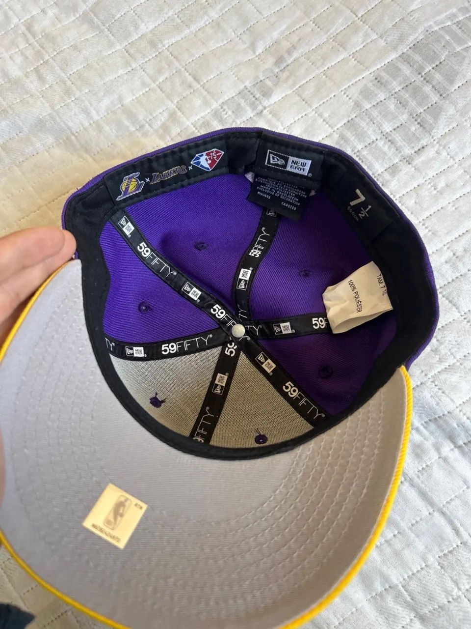 BONÉ NEW ERA 59FIFTY DRAFT 75 ANOS - LOS ANGELES LAKERS (Edição Limitada) - Foto 4