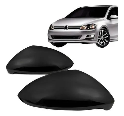 Par Capa Retrovisor Golf 2014 A 2016 Com Furo Pisca Primer