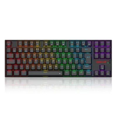 Teclado Mecanico Gamer Redragon Kumara Elite Rainbow, Wireless, Switch Brown, Preto - K552