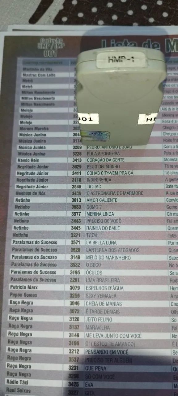 Cartucho HMP/IMP 001 - mais 7 pag. Lista de Músicas - Foto 4