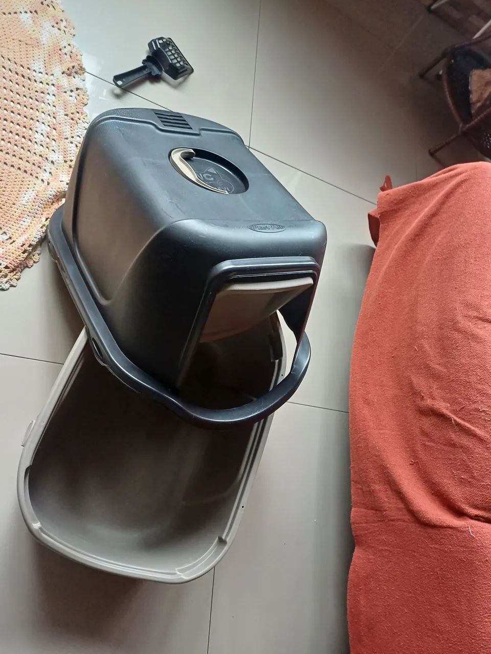 Caixa de Areia para Gatos com Tampa - Plast Pet - Foto 4
