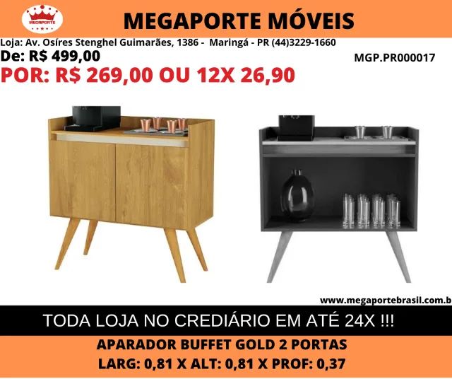 Aparador Gold 2 Portas