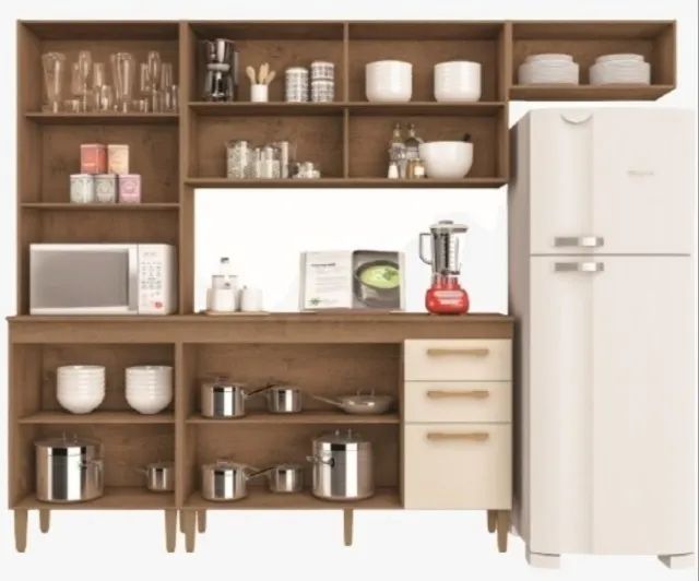 Cozinha Completa Modena 9 Portas 2 Gavetas FAZEMOS ENTREGAS DF E ENTORNO - Foto 2