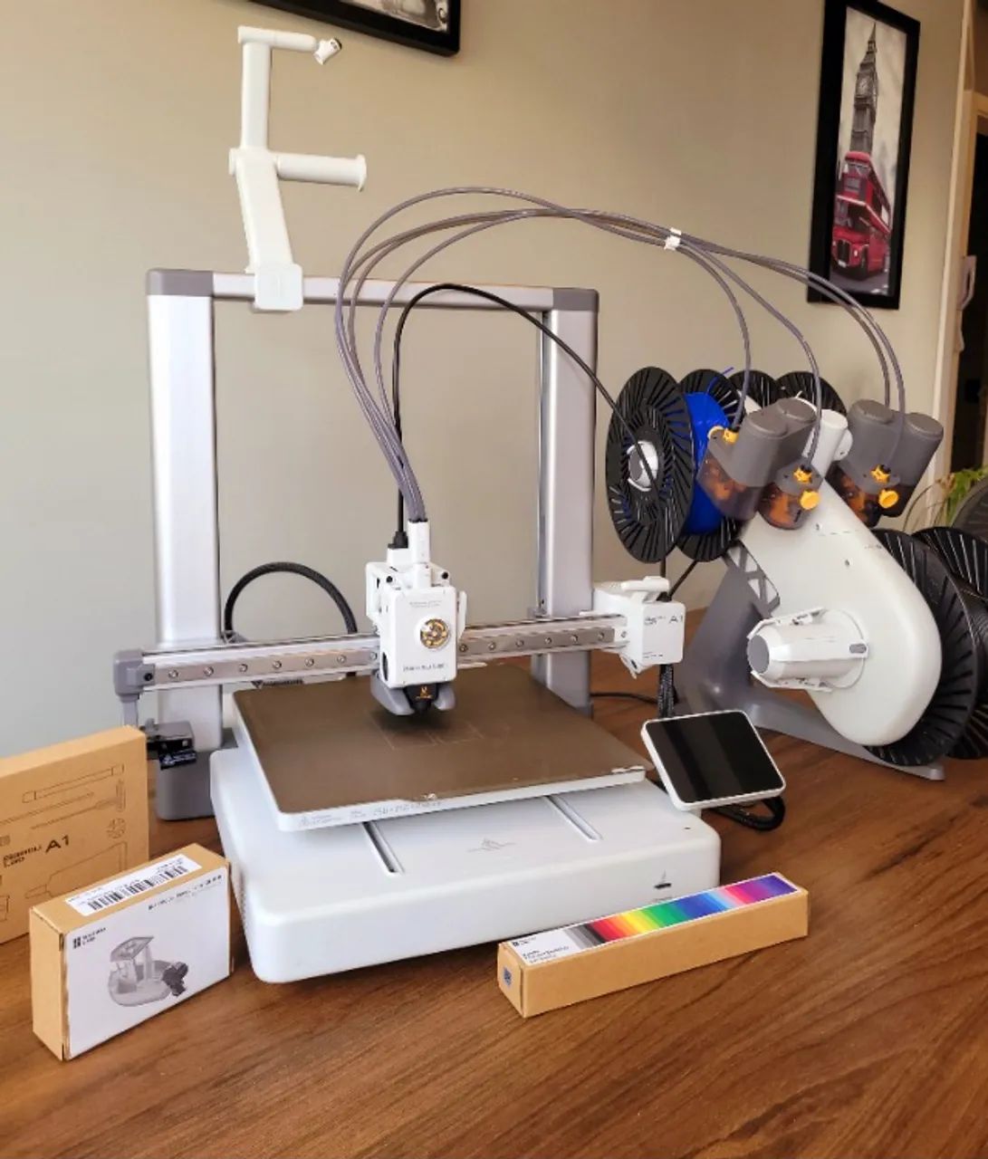 Impressora 3D Profissional Bambu Lab A1 + AMS + Secador Creality