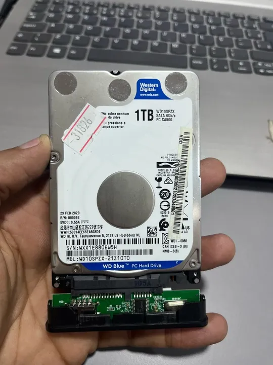 Hd 1tb - Interno Western Digital Wd10spzx vai com case
