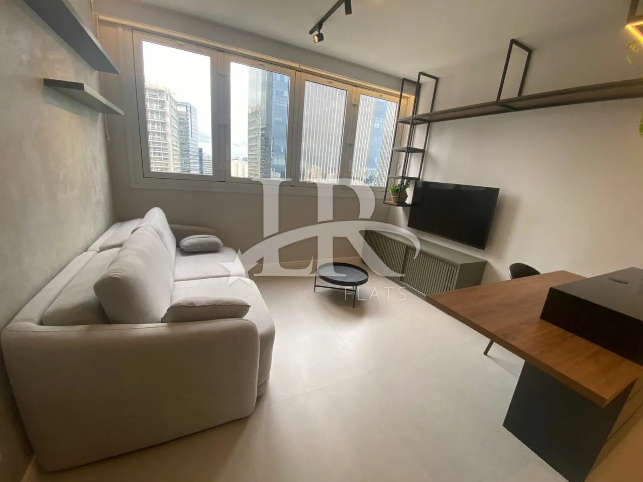 LR Flats - Flat 1 dormitório mobiliado e decorado para locação na Berrini