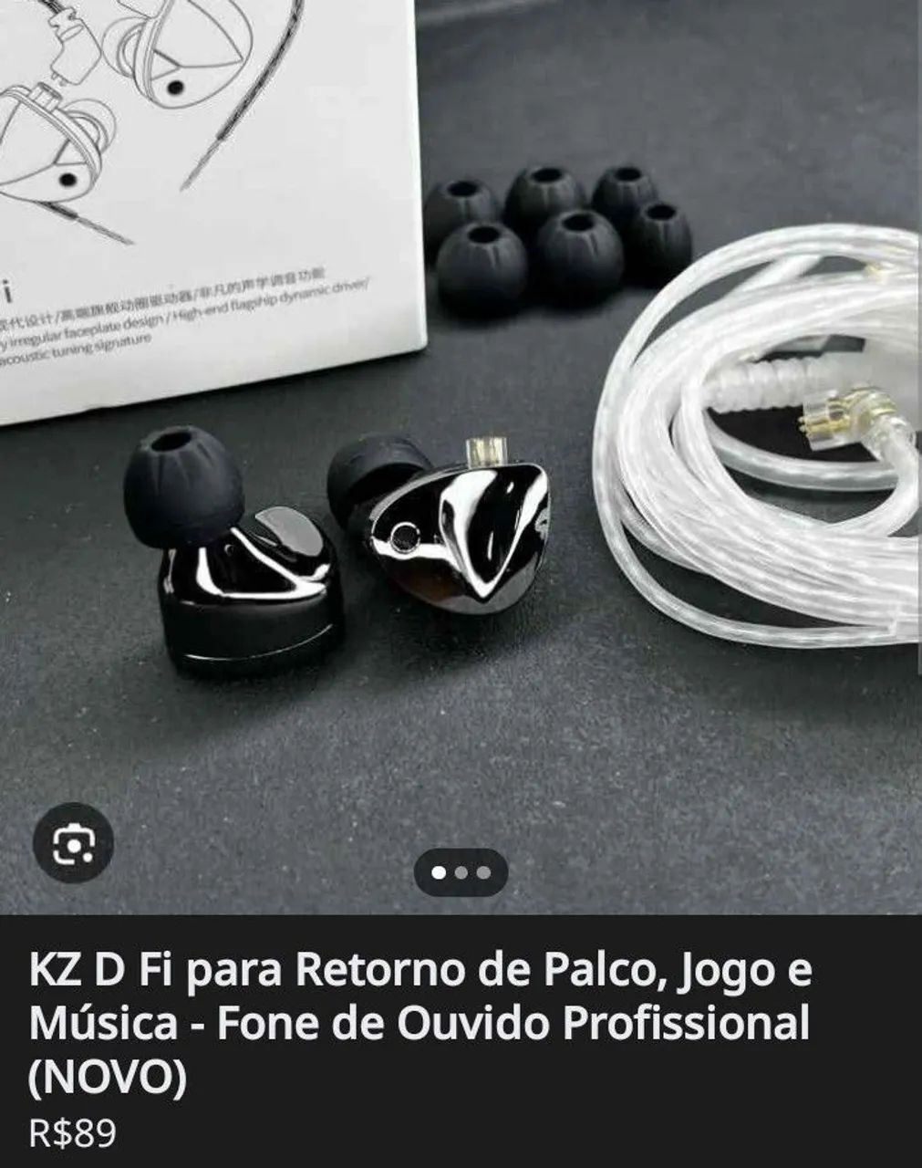 Fones Profissionais KZ Para Retorno de Palco, Jogos e Músicas - Foto 6