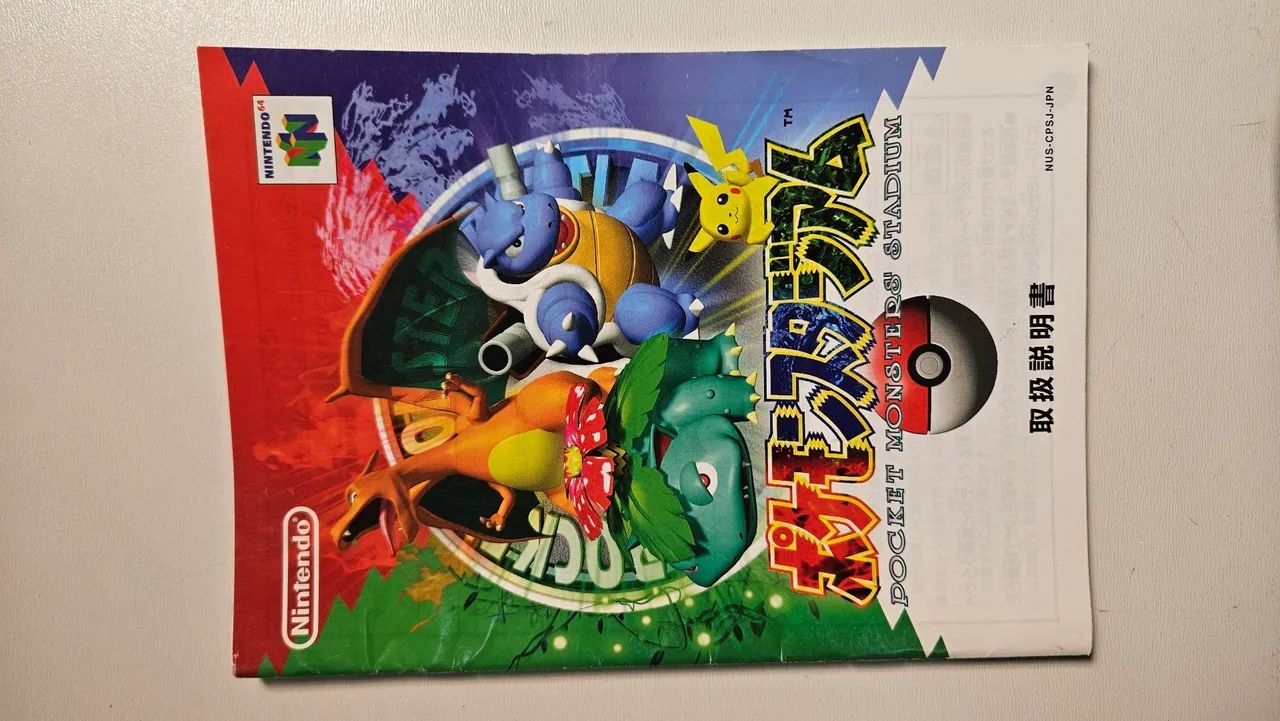 Jogo Pokemon Stadium N64 Nintendo 64 original - Consoles de Vídeo