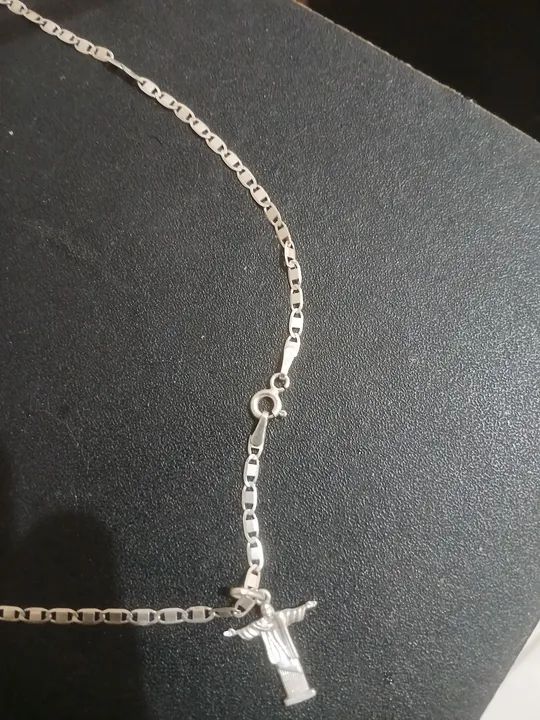 Vendo cordão de prata fino está quebrado ok - Foto 2