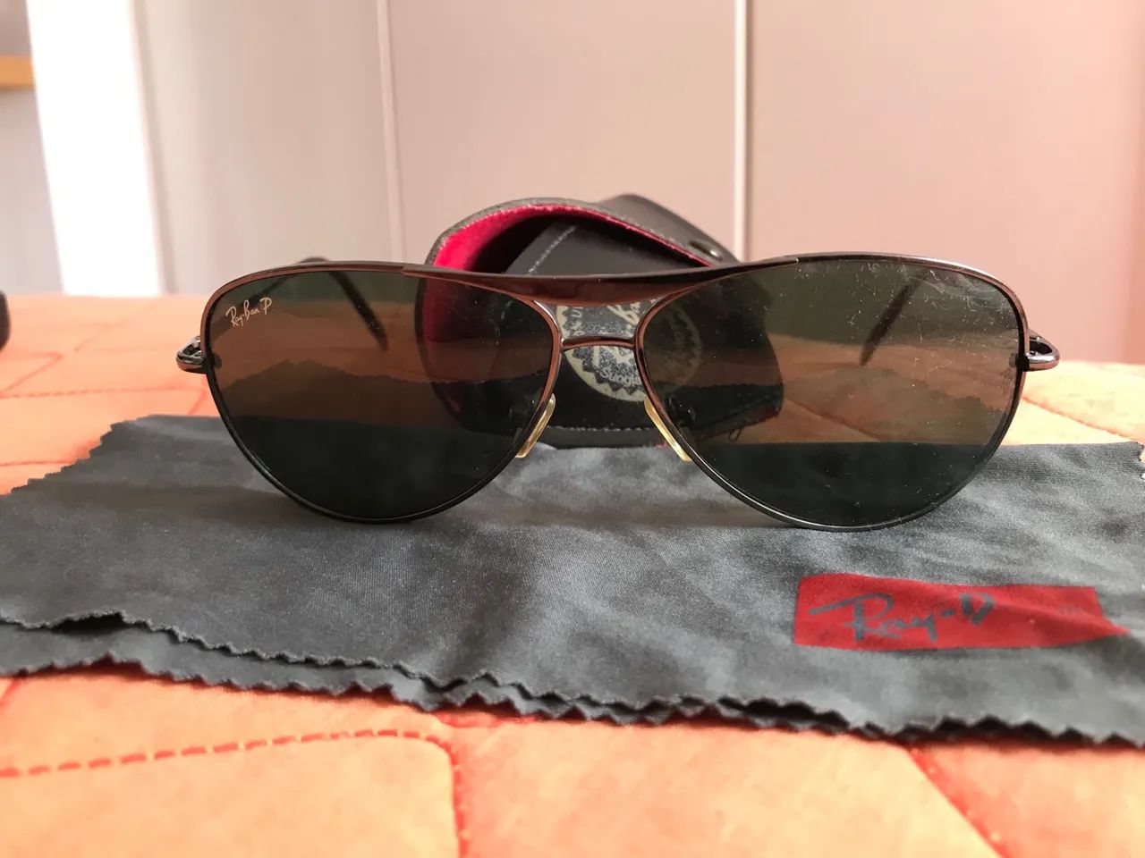 Óculos de Sol Ray Ban Metal original com capa e flanela  - Foto 2