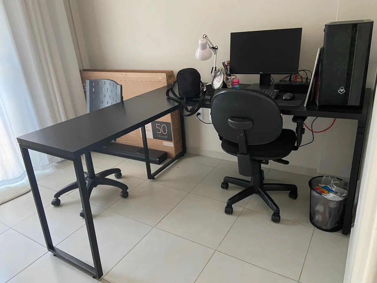 Mesa escritório em L 1,50x1,50