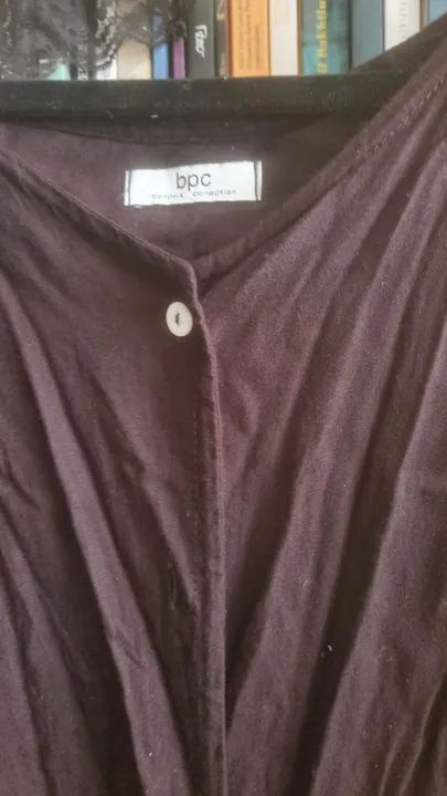 Camisa preta de viscose G  - Foto 4