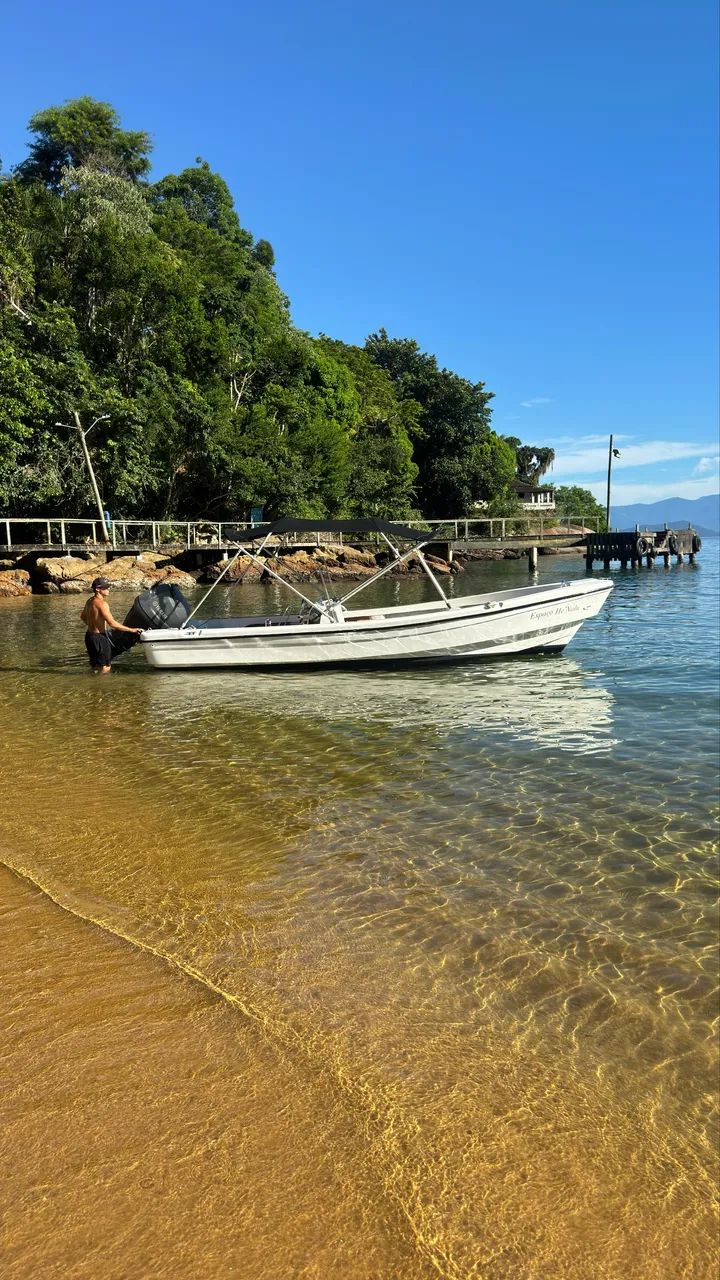 Vendo Lancha Panga 21 Motor 90 hp Yamaha 4 tempos (10 passageiros) - Foto 5