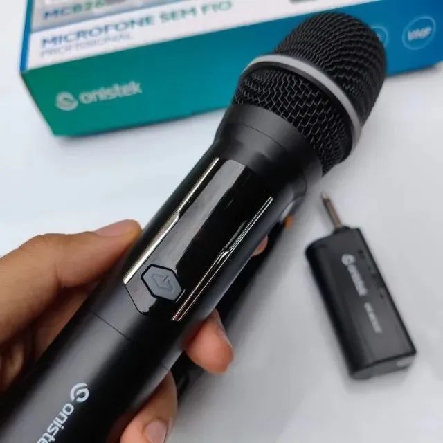 Kit 2 Microfones Sem Fio Onistek ON-MC826 Profissional Recarregável Anatel - Foto 3