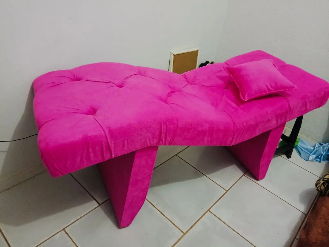 Maca Capitonê luxo em suede 64840823856898122