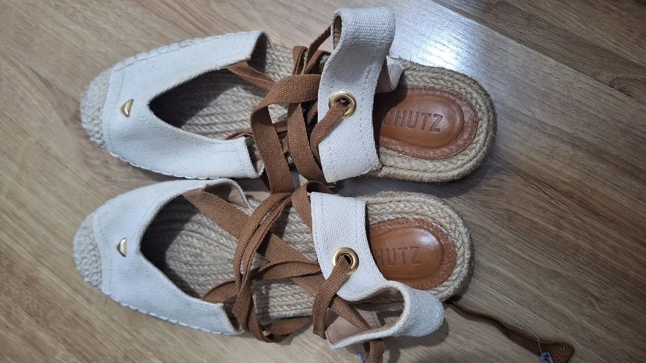 Sandália Schutz Espadrille Amarração - Foto 2
