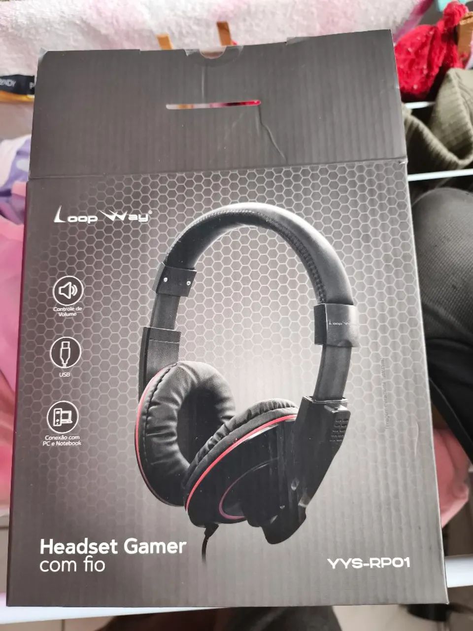 Fone haetset gemer com fio 